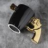 Military Style Explosion-Proof Ceramic Mug: Creative Revolver-Shaped Coffee Cup with Large Capacity
