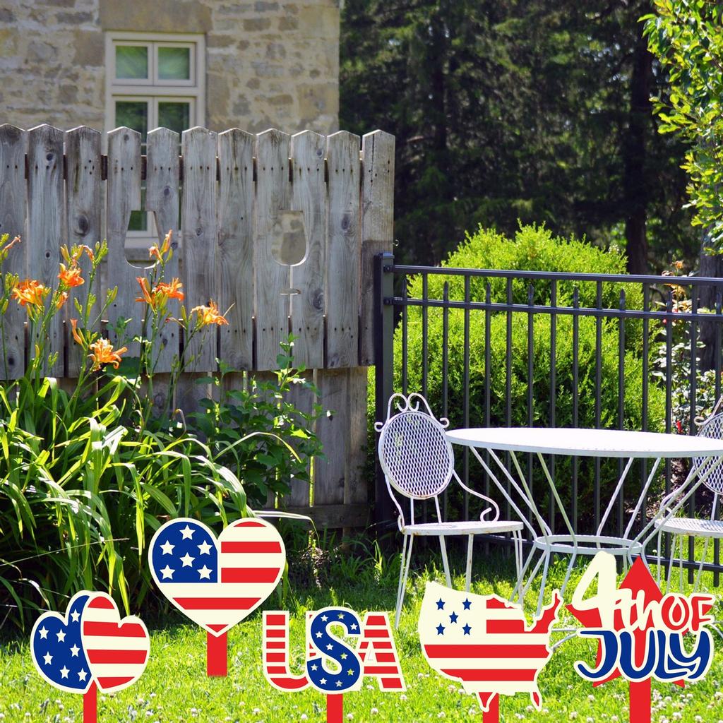 Independence Day Flag Planting Patriot Decorative Crafts Garden Garden Plug-in