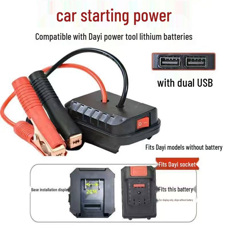 Makita-Compatible Lithium Jump Starter and Charger for Vehicles
