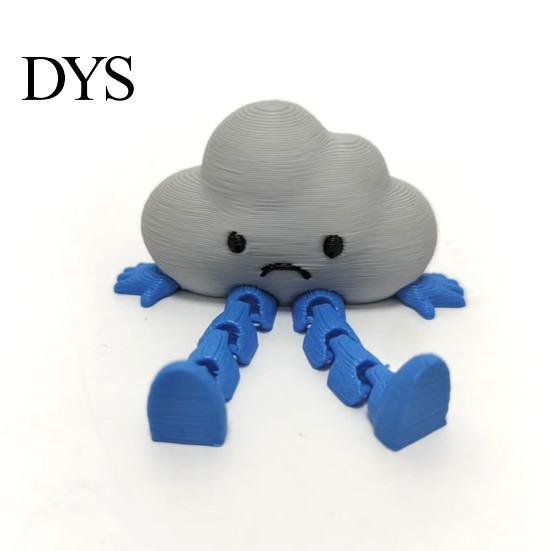 Portable Desktop Decoration Weather Gnome Figurine, 3D Printed Poseable Series Desk Toy, Miniature Trendy Ornaments Creative Collectible Decor