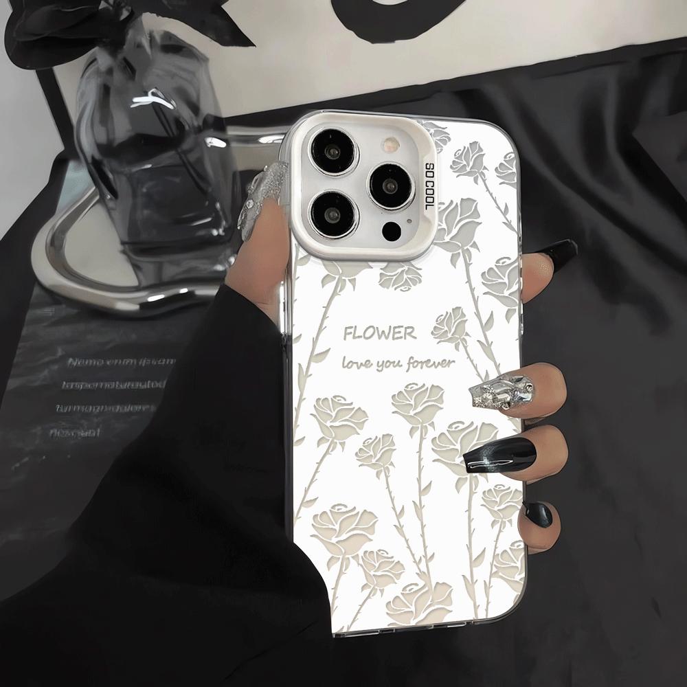 Case for iPhone 17 Pro Max 16 11 14 Plus 17e 15 Air 12 Pro 13 Phone Cover Creative Flower Art