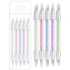 5-Piece Double-Headed Nail Art Dotting Pen Set with Wooden Handle