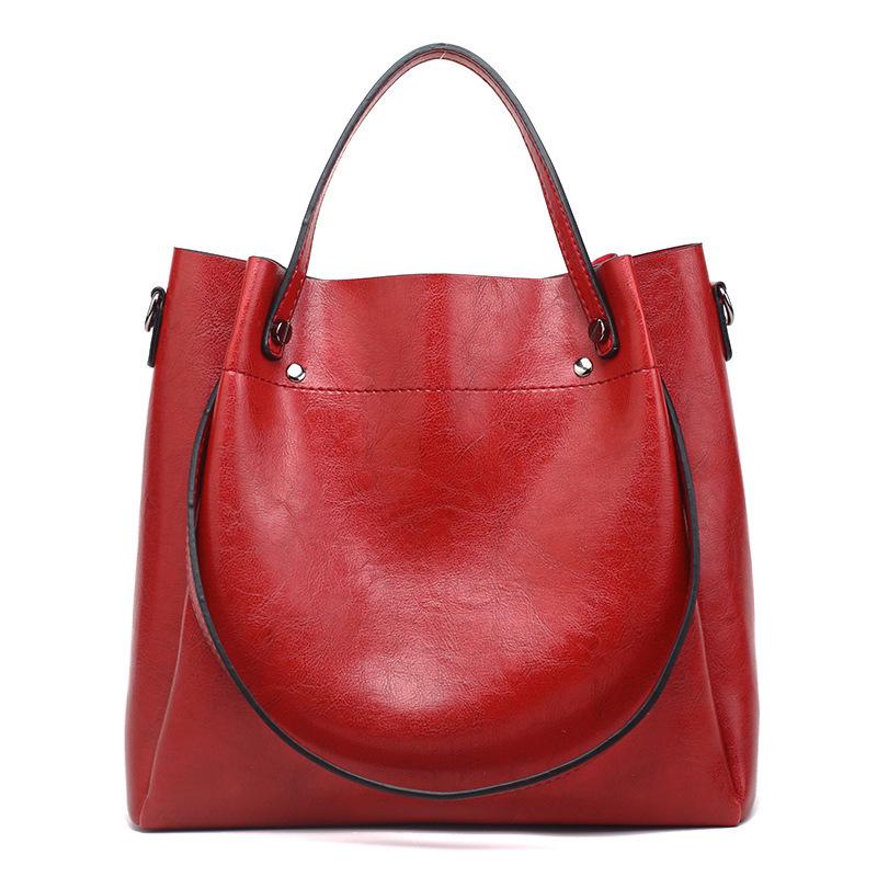 

Korean Style Oilskin Handbag 2026: Fashionable Large Single Shoulder & Crossbody Bag for Women вино красного