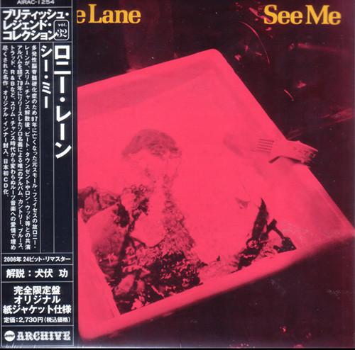 

CD RONNIE LANE - See Me AIRAC1254 Air Mail Record 2006 Japan ObiRock Used