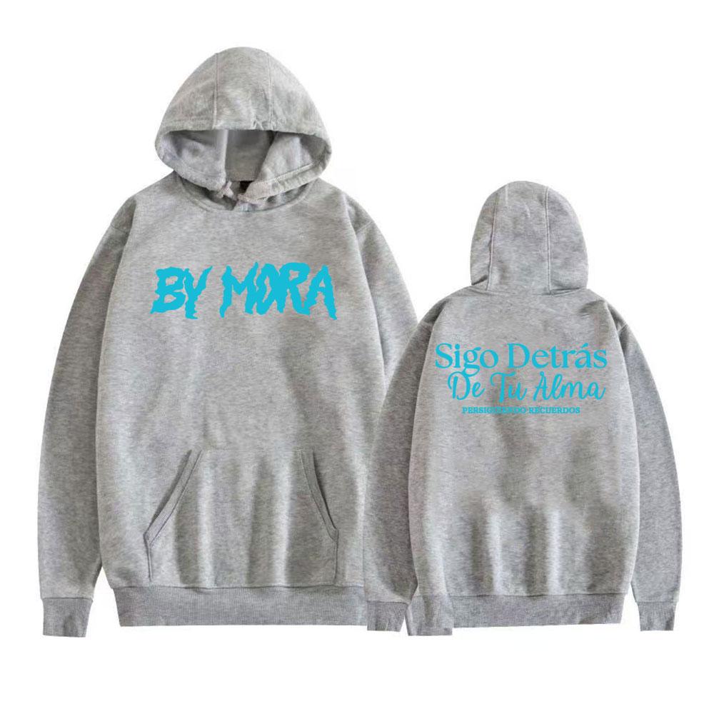 Rapper Mora Sigo Detras De Tu Aema Hoodies Men's Clothing Vintage Gothic Sweatshirt Autumn Winter Casual Loose Hoodie Streetwear