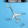Unique Airplanes Design Keychain With Bottle Opener Function Sturdy Metal Construction Perfect Gift For Outdoor Adventures Daily Use