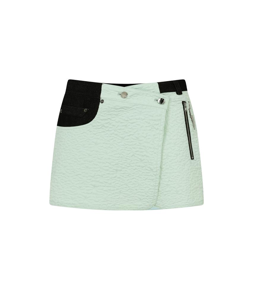 Kwajipyuliti Button Mini Wrap Skirt (Mixed Colors)