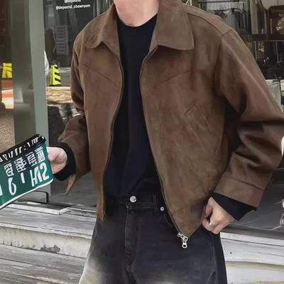 Retro Japanisch-Amerikanische Herrenjacke mit lockerer Passform - Lässiger Frühlings-/Herbststil