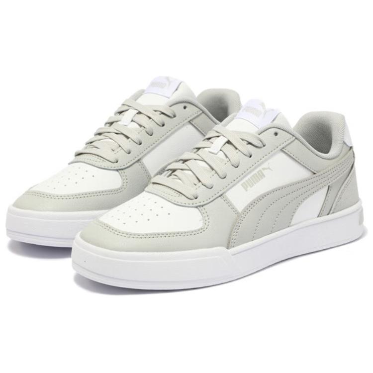 Puma Caven Unisex Low Top Skate Shoes Grey White 399398-11