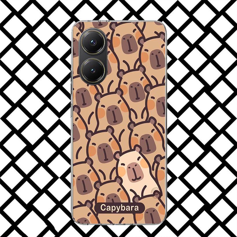 Funny Capybara Cartoon Animal Phone Case for Xiaomi Poco F7 Ultra X7 X6 X5 Pro X4 Gt M8 M7 Redmi 15 15C 13 13C 12 12C Soft Cover