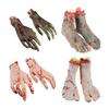 Enge Kunstmatige Hand Voeten Props, Truc Props Halloween Lichaamsdelen voor