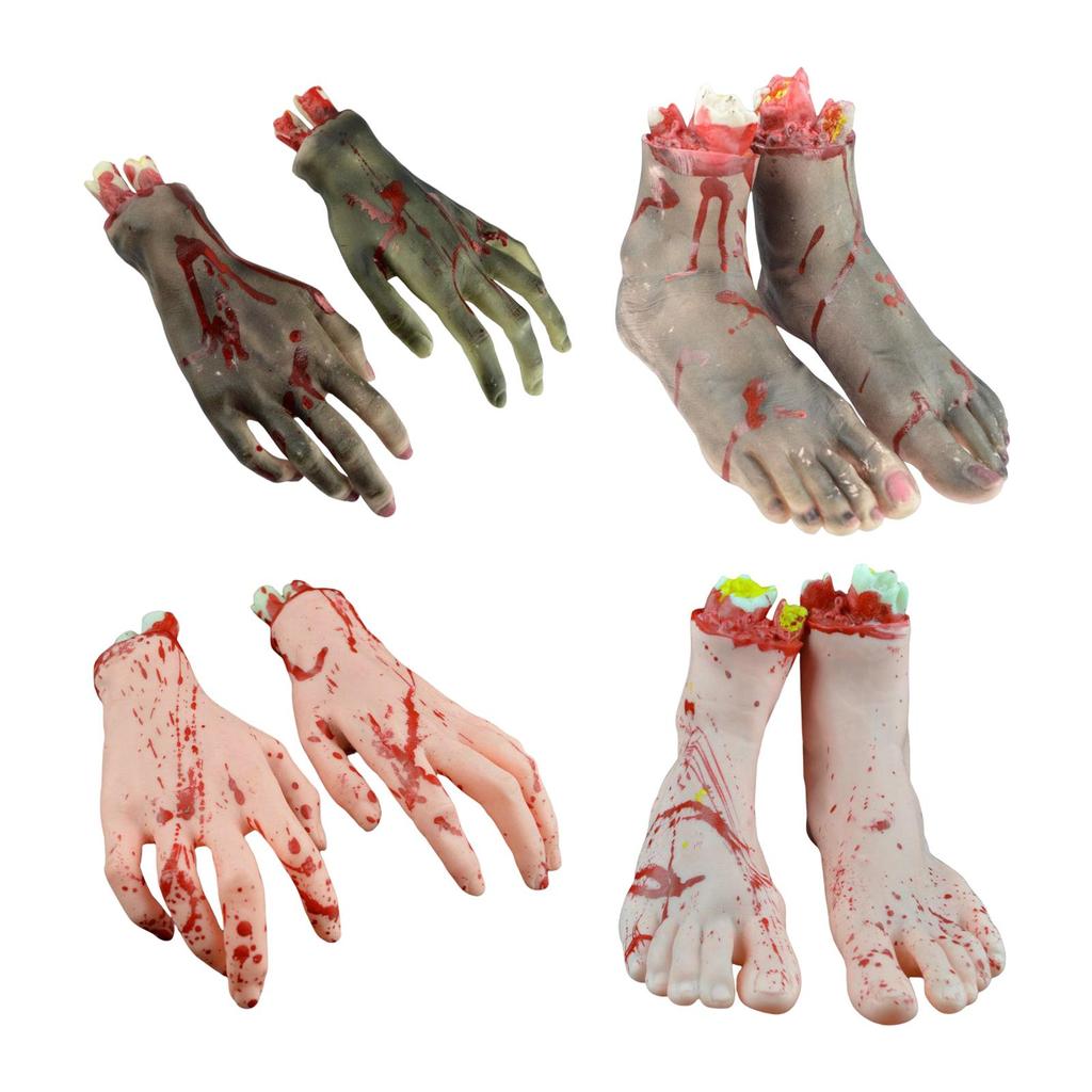 Enge Kunstmatige Hand Voeten Props, Truc Props Halloween Lichaamsdelen voor