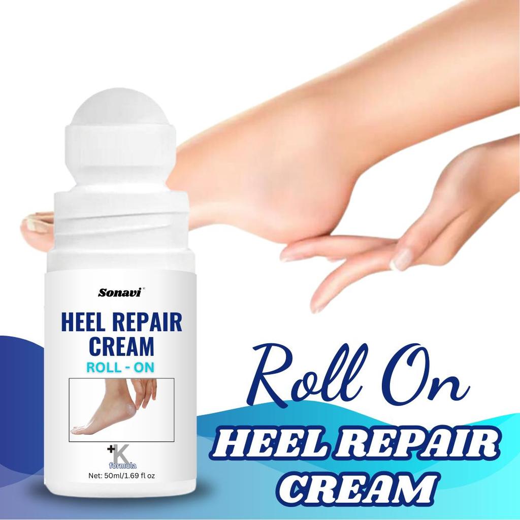 Heel Crack Foot Cream Roll On, Heel Cracked Repair Oil Cream Smooth Removal Dead Skin Callus Anti-Drying Hand Feet Skin, 50ML