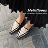 Fashion Women Sandals Cow Leather  Arrival Fashion Summer Casual Shoes Pointed Toe Low Heels Beige 34-40 Sandals for Women 2024