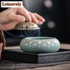 Colour Enamels Plate Incense Burner Home Indoor Aromatherapy Furnace Tea Ceremony Incense Ornament Short Ai Zhu Incense Box