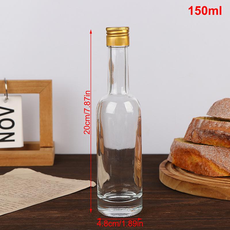 1 Stück 50/100/150ML Transparent Leeres Whiskyglas Likörflasche Für Alkohol Hochzeitsgeschenke Wein Mini Behälter Aufbewahrung Gastgeschenk