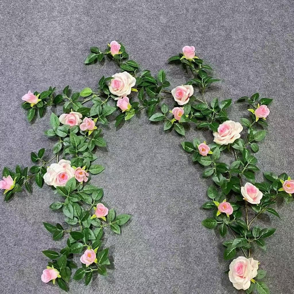 Artificial Rose Vine Wall Hanging for Indoor Decoration