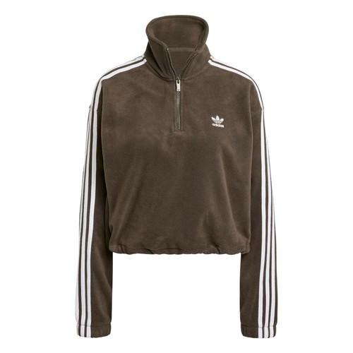 Adidas Originals Polar Fleece Sweatshirt Women s Dark Shadow Olive IW3164 L оливковый/полумрак