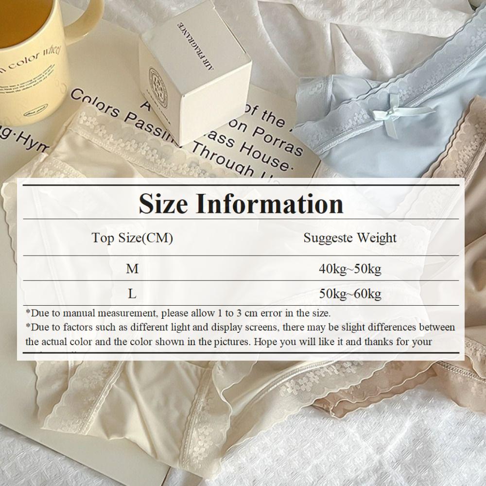 Traceless Floral Panties Bow Knot Undies Sexy Underpants