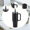 Insulated Tumbler with Handle for Hot/Cold Drinks Travel Mug Water Bottle Black