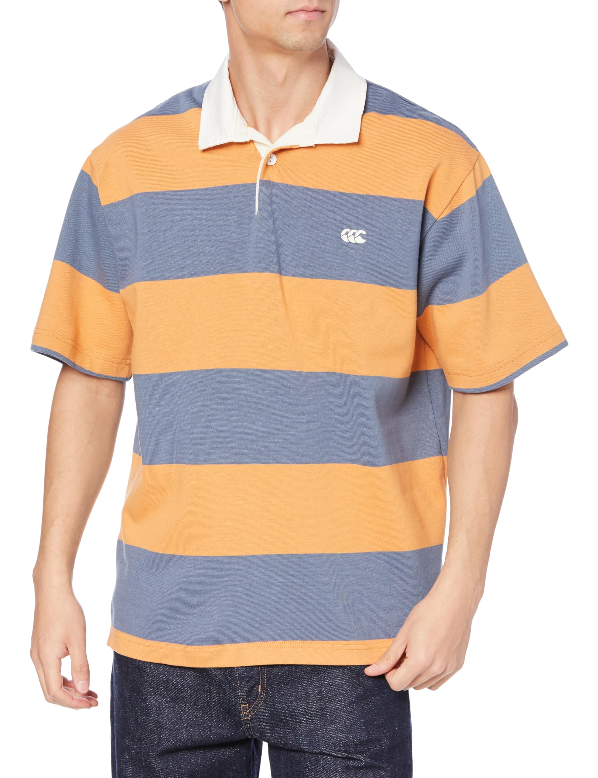 

Canterbury S/S 4-inch Stripe Rugby Jersey 59_Sunset S