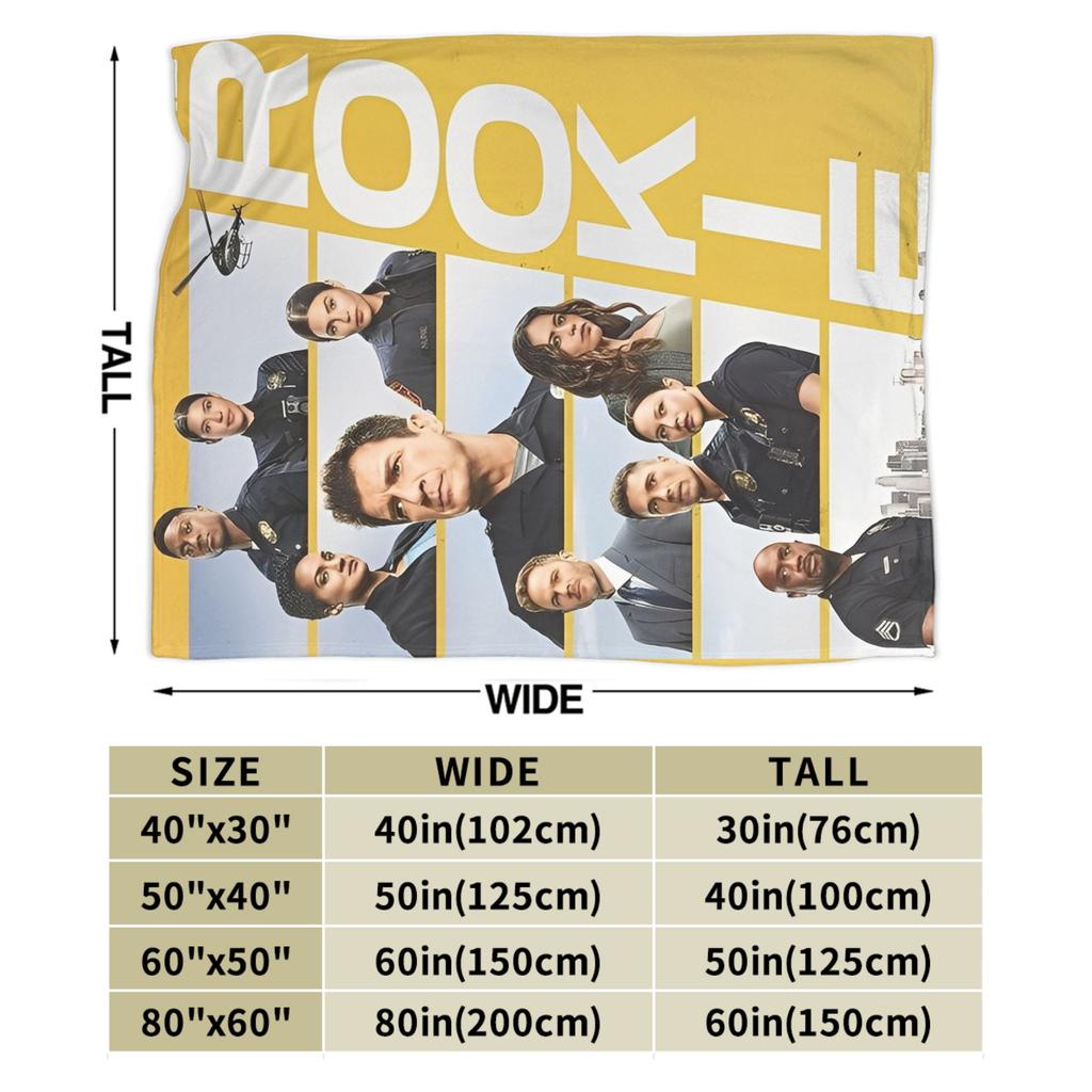 TV seriál The Rookie Flanelové deky Měkká přehozová deka do obývacího pokoje Piknik Grafické přehozy na postel Potah na pohovku