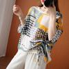 DIMANAF 2026 Plus Size New T-Shirt Women Blouse Print Tops Loose Casual Lady Tees Shirts Oversize Beach Summer