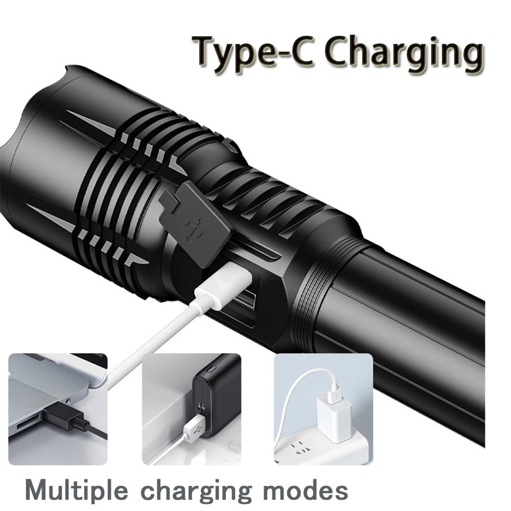 Rechargeable Led Flashlights High Lumens, 990000 Lumens Super Bright Powerful Flashlight Tactical Flashlights for Home, Camping