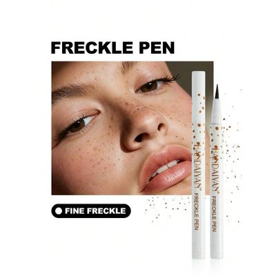 Lápiz de pecas naturales de 1 ml, alta pigmentación y resistente al agua, fácil de aplicar, crea un look de maquillaje refinado, adecuado para fiestas, festivales y maquillaje diario.