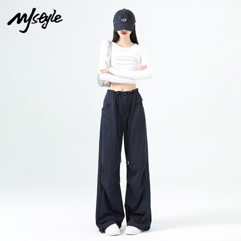 

MJ STYLE Women s American Retro Quick-Dry Cargo Casual Pants XL