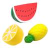 Fruit Squeeze Toy for Stress Relief TPR Slow-Rising Toy Realistic Food-Shaped Fidget for Kids Adults Portable Decompression Gadget Photography Prop