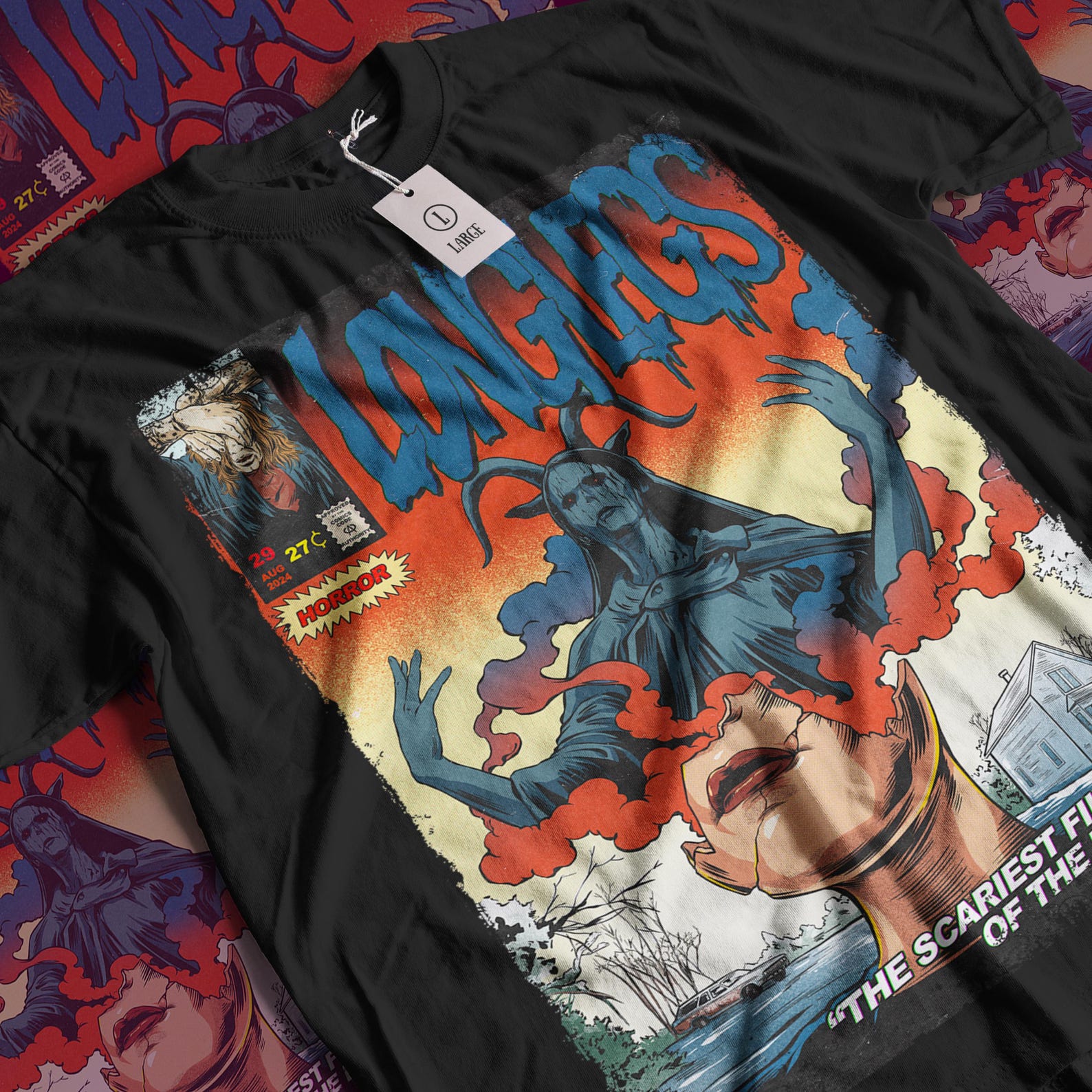 Longlegs Movie T-Shirt: Vintage Horror Graphic Tee 2XL