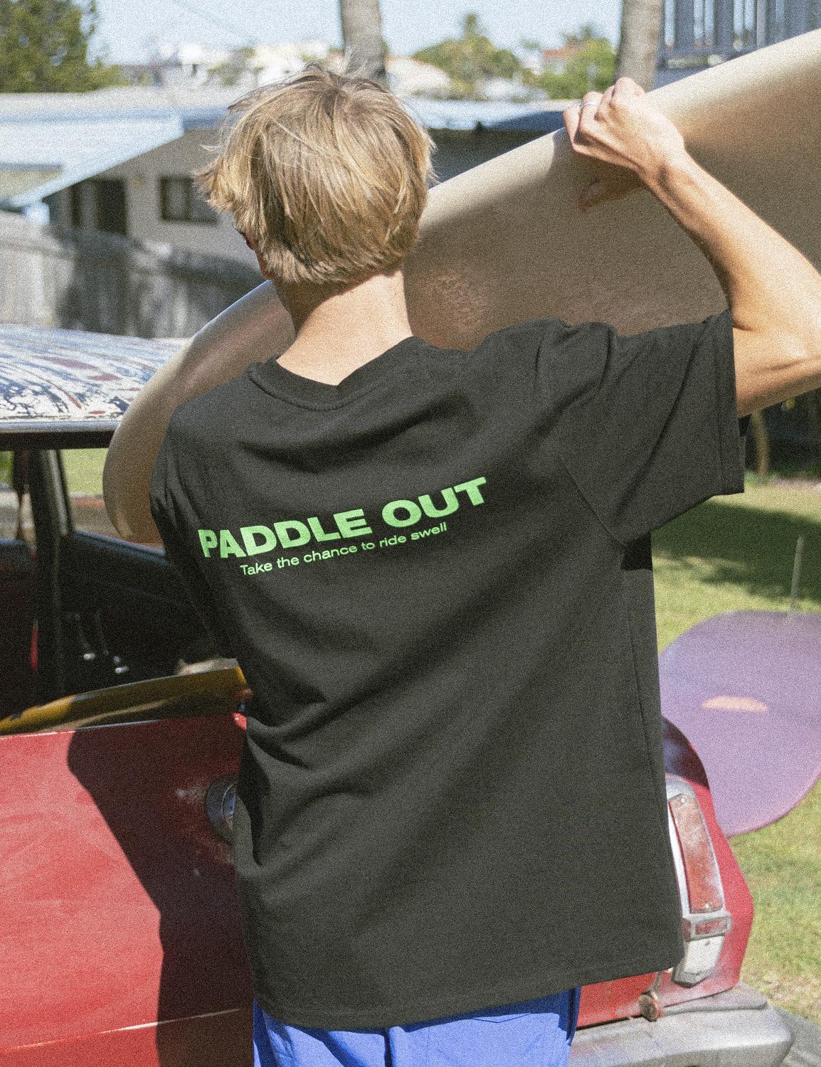 Wave Donut Paddle Out T-Shirts_Black Black/L
