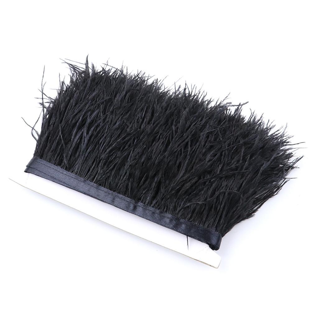 Pene de Struț Margine DIY Material Pene Dantelă Îmbrăcăminte 10m