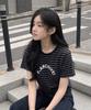 Peulonteuakaibeulaeb Arch Striped Short Sleeve T-Shirt [Black]