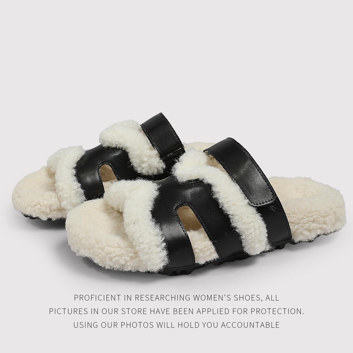 Autumn And Winter ThickSoled Fluffy Slippers