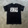#SWAG Grafica Lettere Streetwear Divertente Uomo Donna T-Shirt Maglietta Casual Oversize Vintage Harajuku L