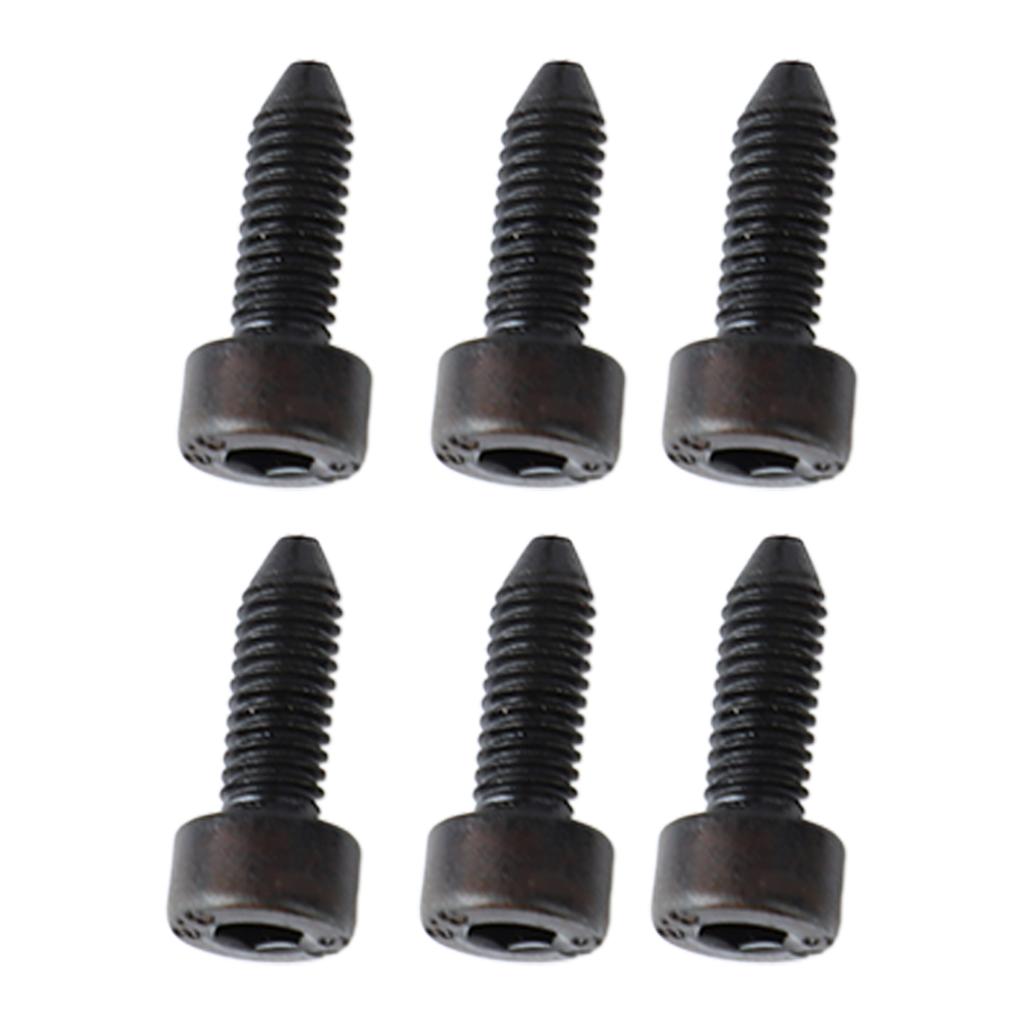 6PCS Guitar Hex Head Screws Double Tremolo Bridge Saddle String Locking Screw with Taper Tip