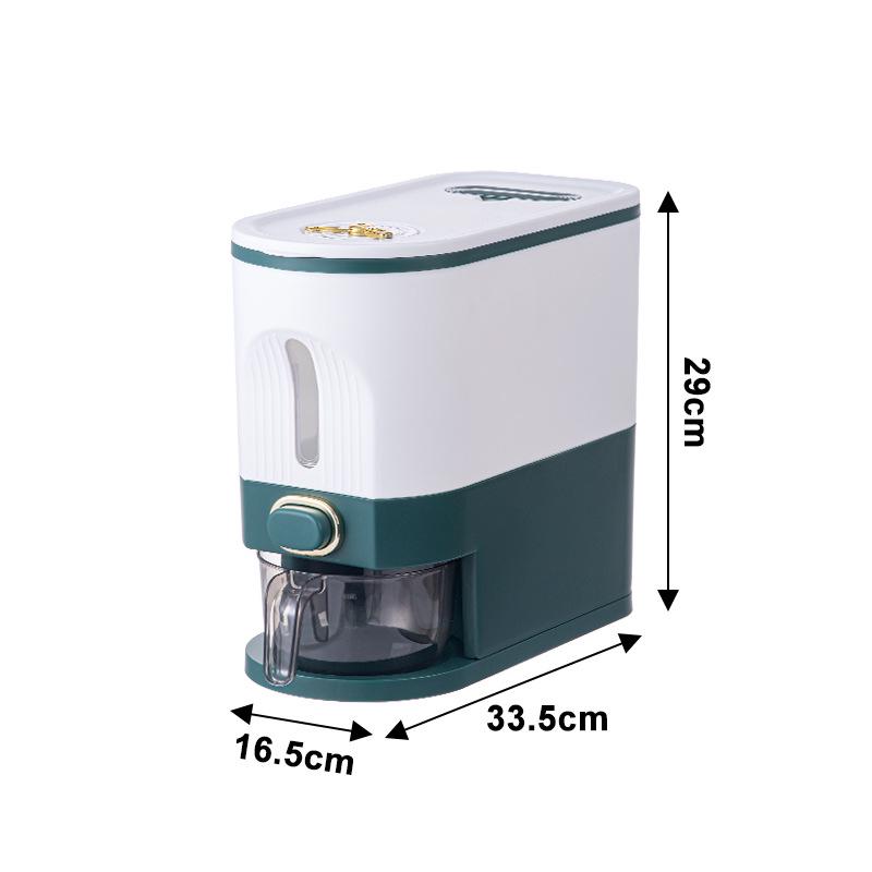 Press-Type Rice Storage Container: Sealed, Insect-Proof, Moisture-Proof Rice Bucket for Kitchen - Ideal for Whole Grains.