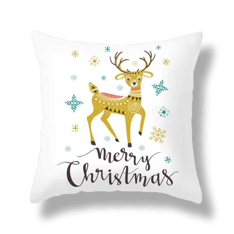 Christmas Pillowcases Homewares Nordic Christmas Cartoon Digital Print Pillowcases