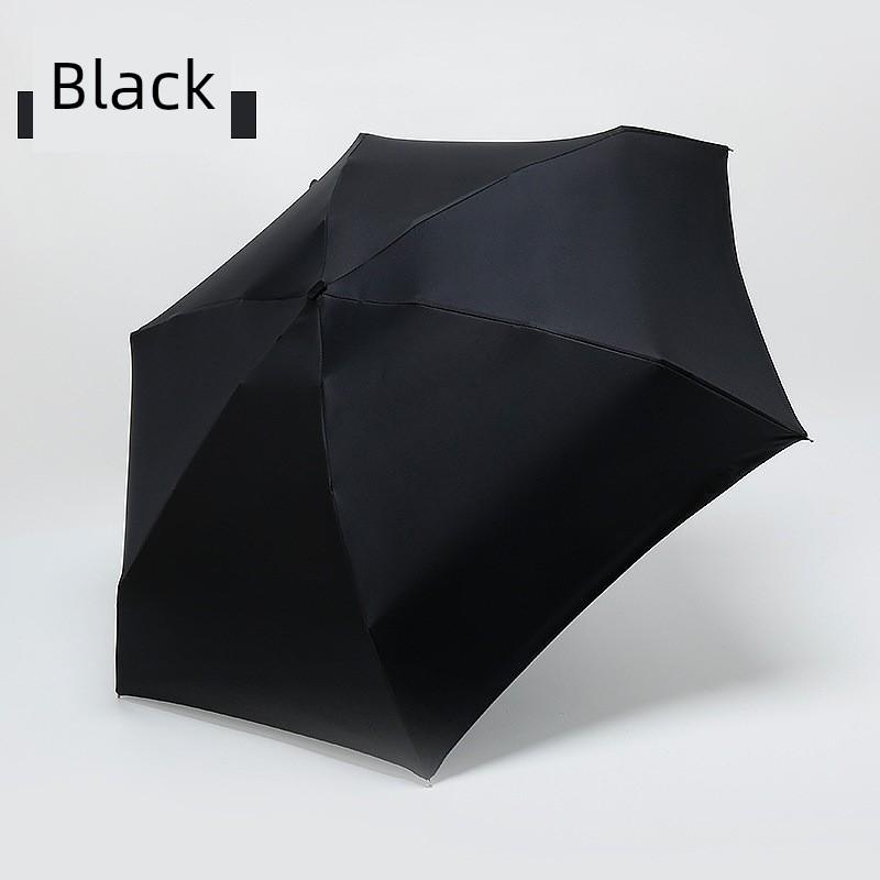 Ultra-Light 50% off Folding Sunshade Umbrella, Promotional Pocket Umbrella, Creative Black-Coated Sun Umbrella, Compact Gift