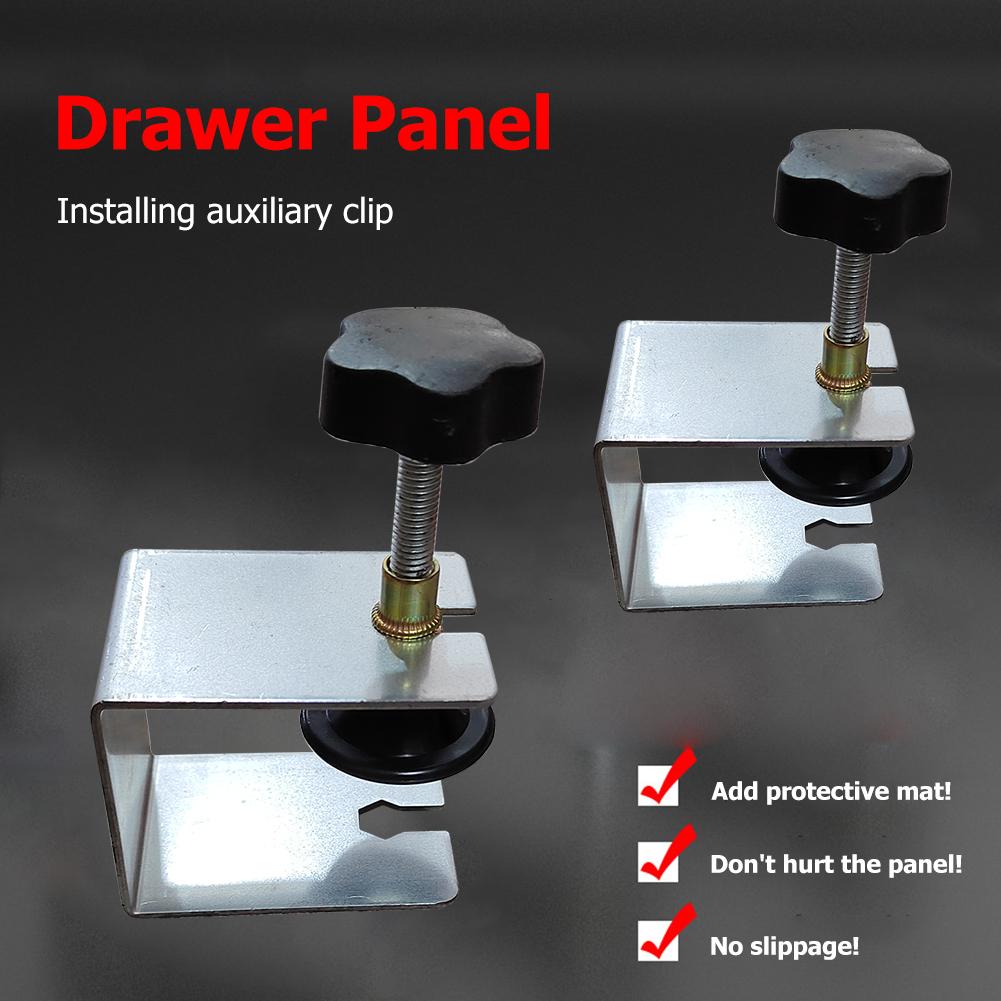 Drawer Front Installation Clamp Smooth Mounting Clip Auxiliary Installation Stainless Steel Home Improvement Woodworking Tool