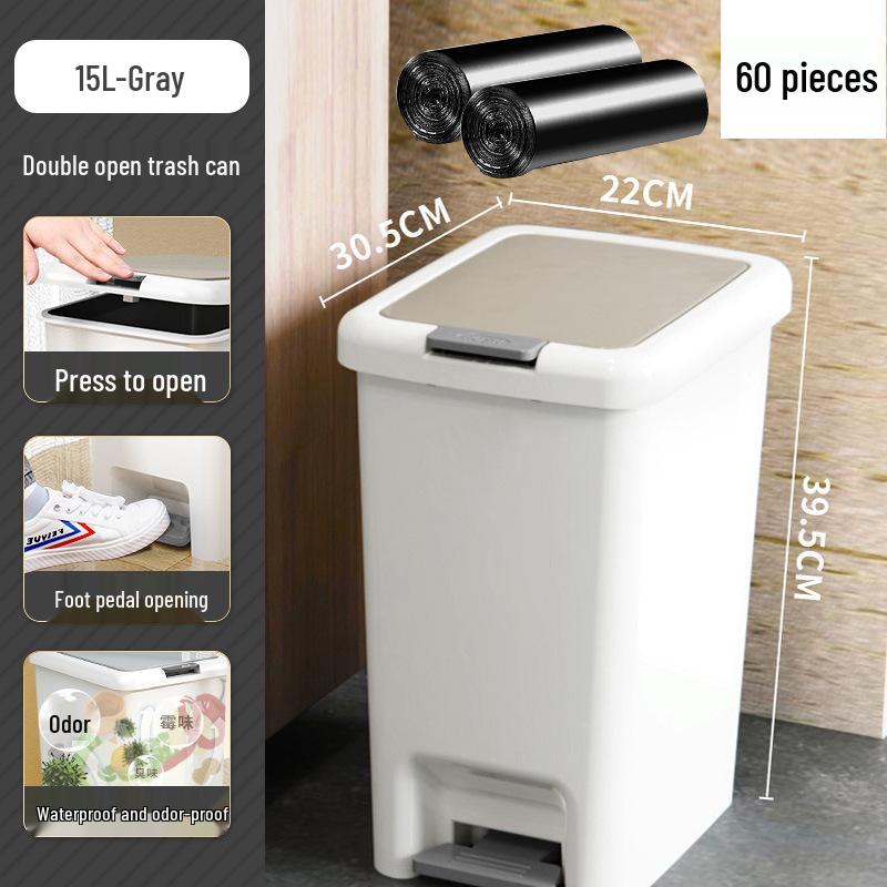 "Coș de gunoi cu pedală Sufengshang pentru bucătărie, baie și dormitor"