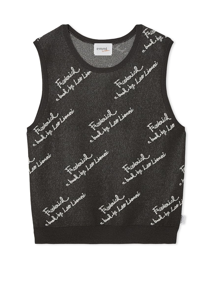 

Майка Emi LeoLionni жаккардовой вязки черного цвета, 13WNT254008, женская, чёрный