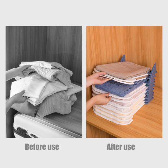 Üst Üste Konulabilir Giysi Katlama Panosu Dolap Giysi Düzenleyici Gömlek Ayırıcı Tişört Düzenleyici Panosu Düzenli Giysiler İçin Kırışıksız Çamaşır Saklama