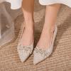 Fashion Elegant Pointed Thin Heel Suede  High Heels Wedding Banquet Wedding Shoes Bridesmaid Shoes 2025 New High Heels Women's Shoes