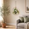 Artificial Flower Wreath, Sustainable Hanging Ornaments, with Elegant Flower Decorations for Bedroom Living Room Balcony Cafe Nursery