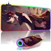 Anime Kaguya-sama Large Non-slip Mouse Pad LED Backlit Shinomiya Kaguya Leopard Mouse Pad Table Overwatched Gaming Keyboard Mat