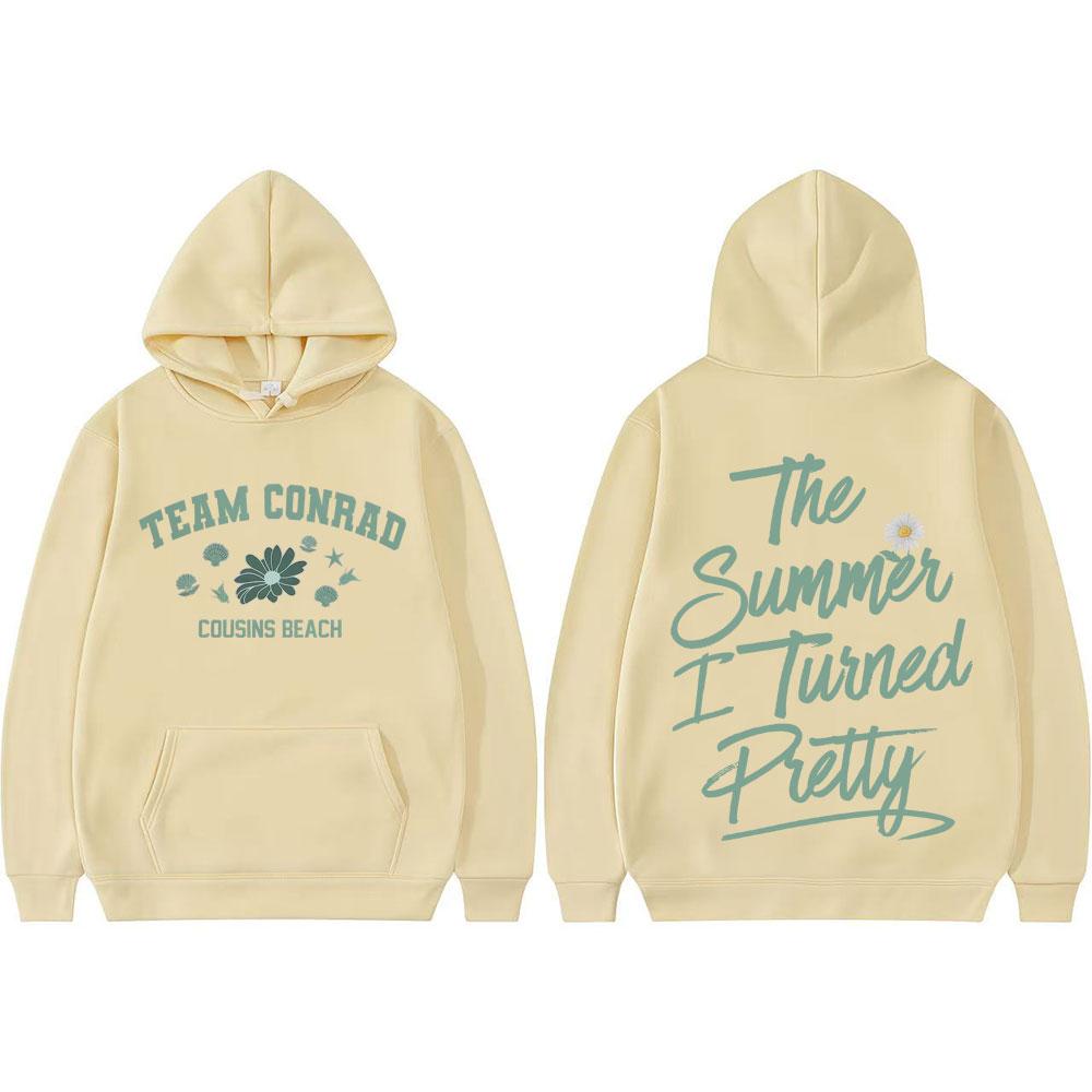 Team Conrad Cousins Beach Pullovers The I Turned Pretty Graphics Hoodie Men Women Clothing Oversized Vintage Classic Sweatshirts