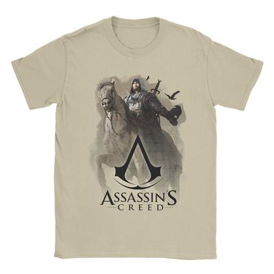Novedad A-Assassins C-Creeds Mirage Basim Ibn Ishaq Camisetas para Hombre Cuello Redondo Manga Corta Tops 100% Algodón Tops de Verano